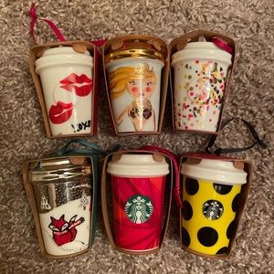 NWT Starbucks Ornaments